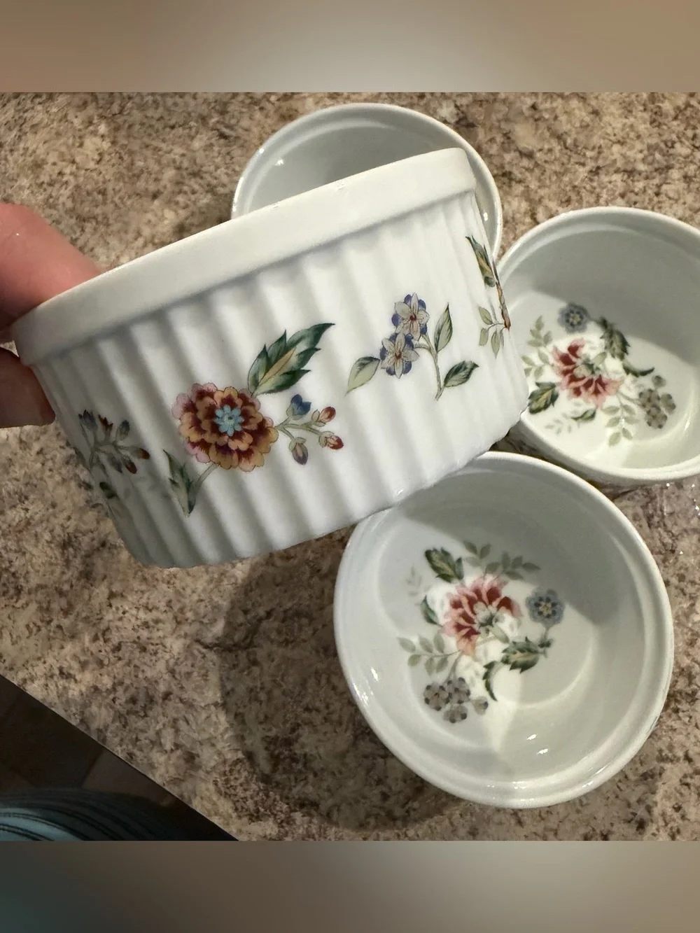 Vintage Andrea by Sadek Buckingham Pattern, set of 4 Ramekins 8805
